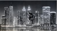 Вечерний Дубай черно белый. Фото. Строй-Отделка