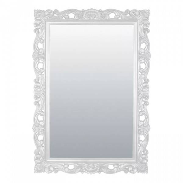 Зеркало настенное Жаклин Белая эмаль. Фото. Строй-Отделка