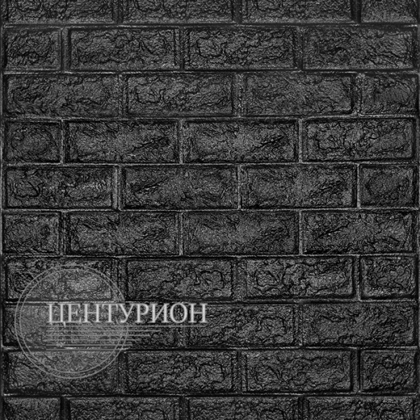 Панель "Кирпич черный" 700х770х4 мм. Фото. Строй-Отделка