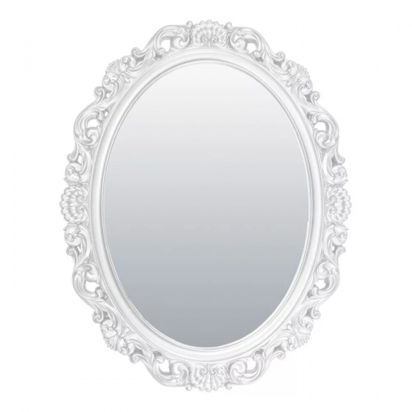 Зеркало настенное Полин Белая эмаль. Фото. Строй-Отделка