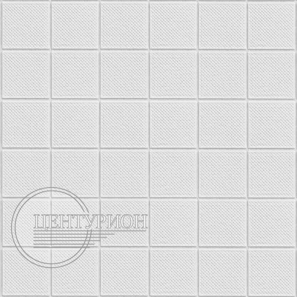 Панель "Квадраты белые" 600х600х6 мм. Фото. Строй-Отделка