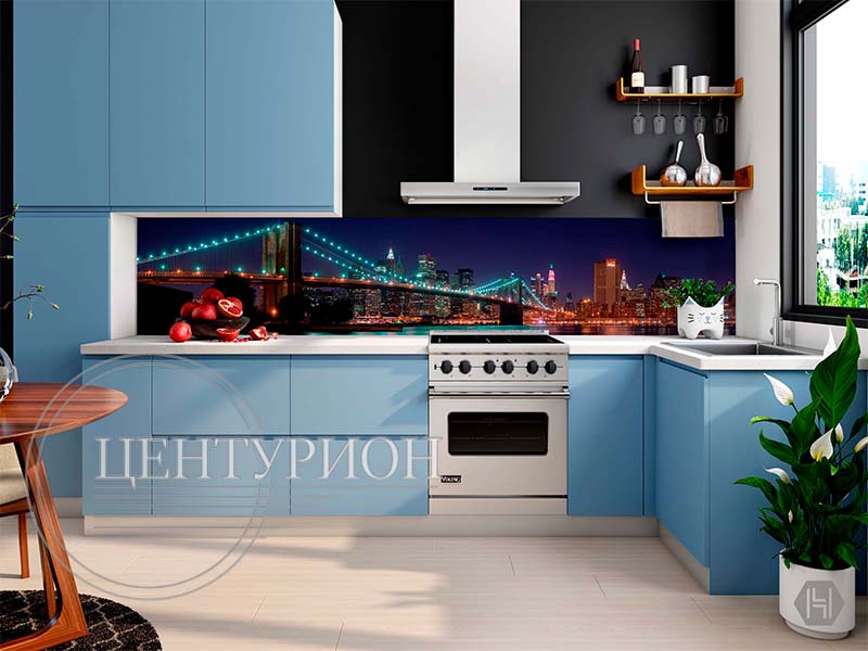Кухонный фартук Бруклинский мост. Фото. Строй-Отделка