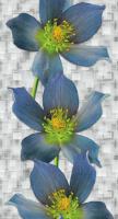 Панель №622 Голубые лилии. Фото. Строй-Отделка