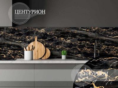 Кухонный фартук Золотое сияние (Ф-292) 3000*600*1,3 мм. Фото. Строй-Отделка