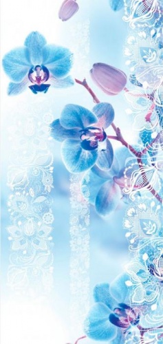 Фото. Панель №0156 Голубая орхидея. Строй-Отделка